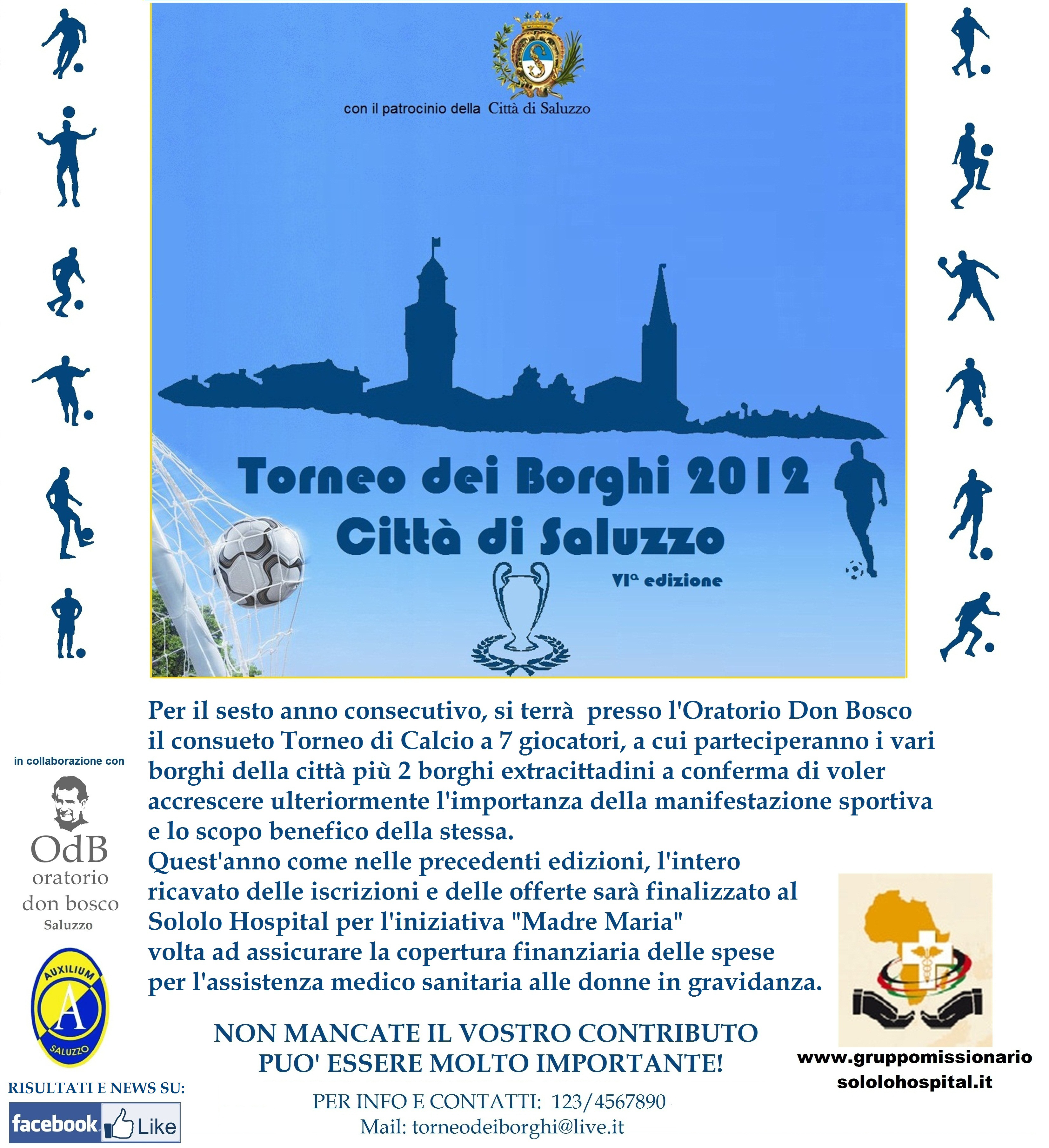 LOCANDINA PER PROMO TORNEO DEI BORGHI 2012 Saluzzo CN