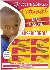 Quaresima Fraternità 2016